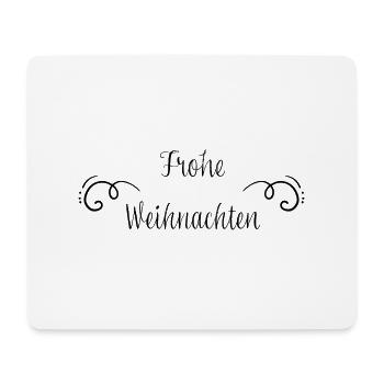 Frohe Weihnachten - Mousepad (Querformat) - Weiß - Vorne