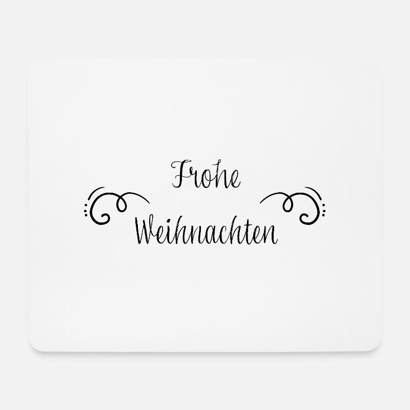 Frohe Weihnachten - Mousepad (Querformat) - Weiß