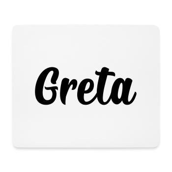 Greta - Mousepad (Querformat) - Weiß - Vorne