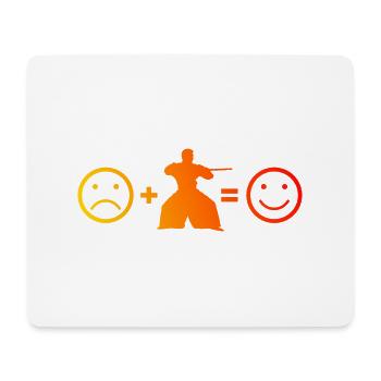 Aikidoka Herren Jungen - Lustiges Aikido - Mousepad (Querformat) - Weiß - Vorne
