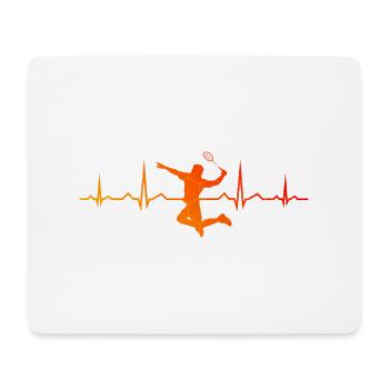 Men's Badminton Player Badminton Badminton Badminton - Mouse Pad (horizontal) - white - Front