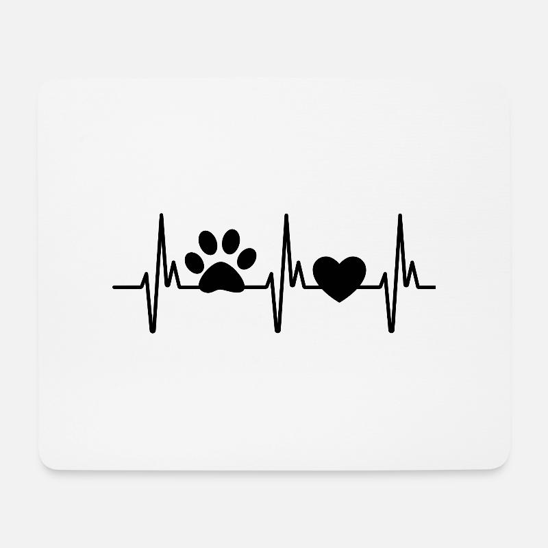 Liebe zu Tieren - Mousepad (Querformat) - Weiß
