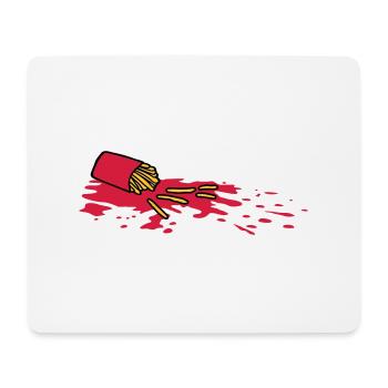 Tatort French fries - Mouse Pad (horizontal) - white - Front