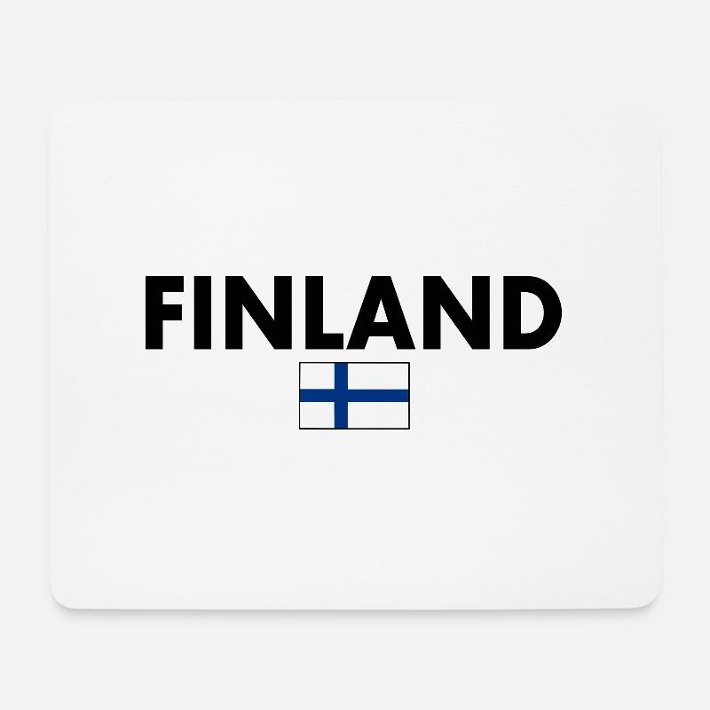 Finnland - Mousepad (Querformat) - Weiß