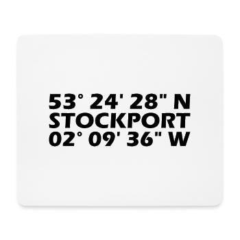Stockport Coordinates - Mouse Pad (horizontal) - white - Front