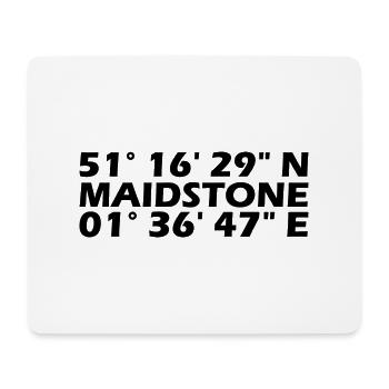 Maidstone Coordinates - Mouse Pad (horizontal) - white - Front