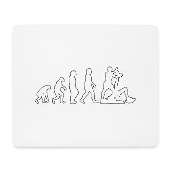 Fitness Muskel Sportler Bodybuilder Krafttraining - Mousepad (Querformat) - Weiß - Vorne