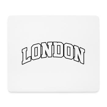 London-Logo: College-Design mit britischem Stil - Mousepad (Querformat) - Weiß - Vorne