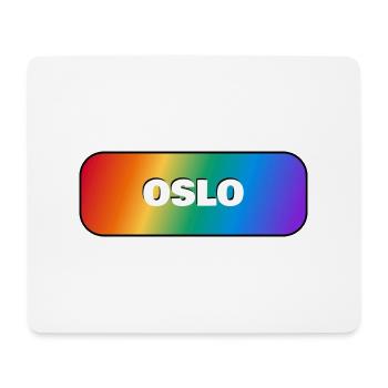OSLO PRIDE REGENBOGEN - Mousepad (Querformat) - Weiß - Vorne