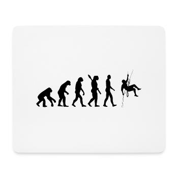 climbing - Mousepad (Querformat) - Weiß - Vorne