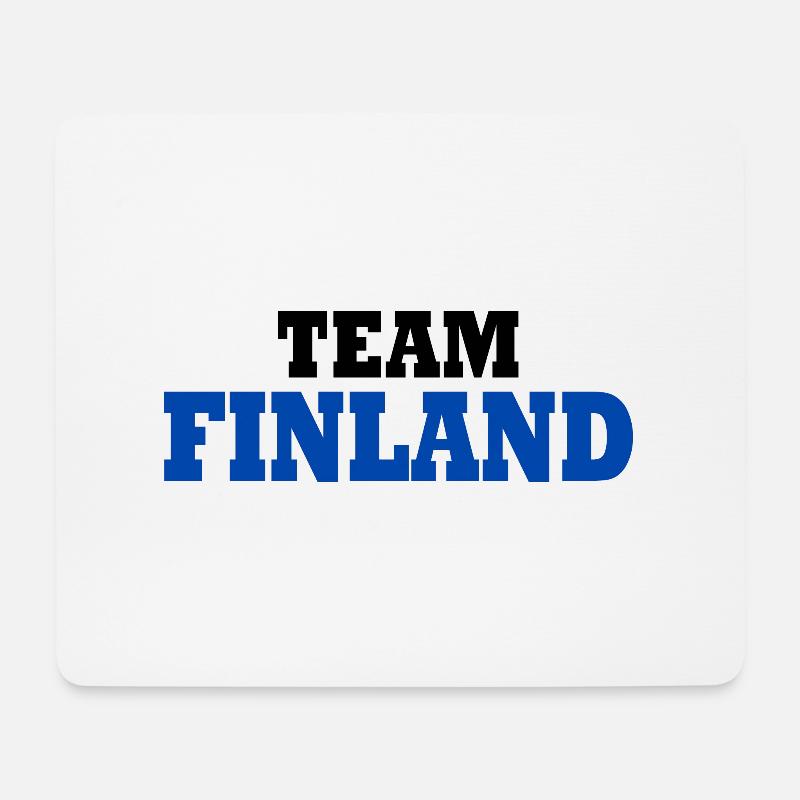 Finnland - Mousepad (Querformat) - Weiß