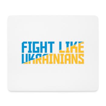 se battre comme citation des ukrainiens - Tapis de souris (format paysage) - blanc - Devant