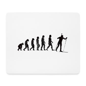 Skiers Cross-country skiing Winter sports Skiing - Mouse Pad (horizontal) - white - Front