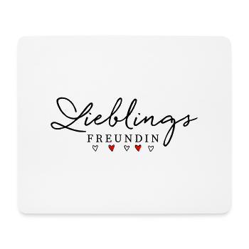 Lieblingsfruendin - Lieblings Freundin - Mousepad (Querformat) - Weiß - Vorne