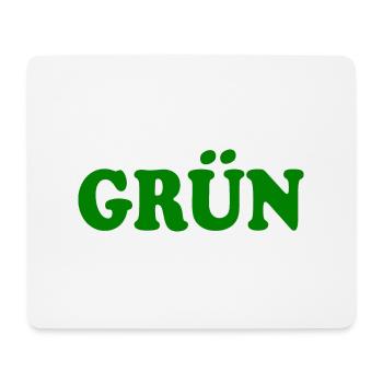 Grün - Mousepad (Querformat) - Weiß - Vorne
