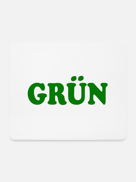 Grün - Mousepad (Querformat) - Weiß