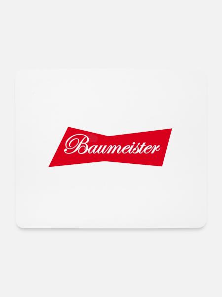 Baumeister - Mousepad (Querformat) - Weiß