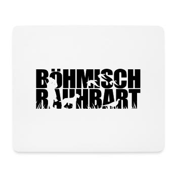 BÖHMISCH RAUHBART Jagdhunde Jagdhund Wilsigns - Mousepad (Querformat) - Weiß - Vorne