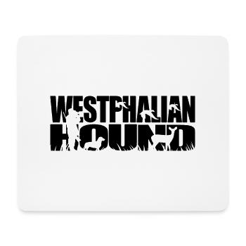 WESTPHALIAN HOUND Chien de chasse Chiens Chiens Wilsigns - Tapis de souris (format paysage) - blanc - Devant