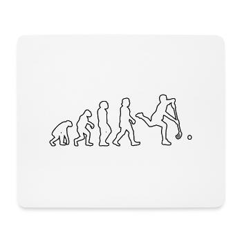 Joueur de hockey cadeau Hockey sur gazon Floorball Hockey - Tapis de souris (format paysage) - blanc - Devant