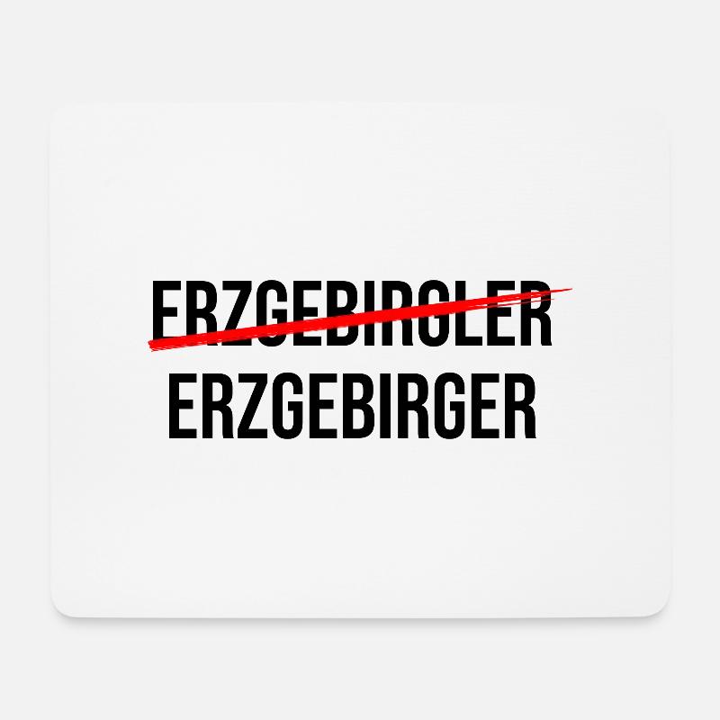 Ein Echter Erzgebirger - Mousepad (Querformat) - Weiß