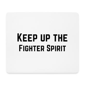 Den Kämpfergeist aufrechterhalten - Mousepad (Querformat) - Weiß - Vorne