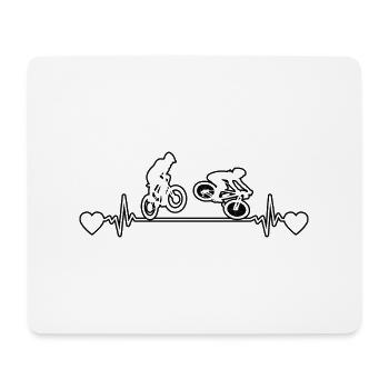 Bicycle Cycling Cyclists Cyclists - Mouse Pad (horizontal) - white - Front