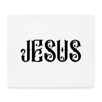Jésus - Tapis de souris (format paysage) - blanc - Devant