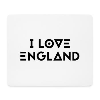 I LOVE ENGLAND - Mousepad (Querformat) - Weiß - Vorne