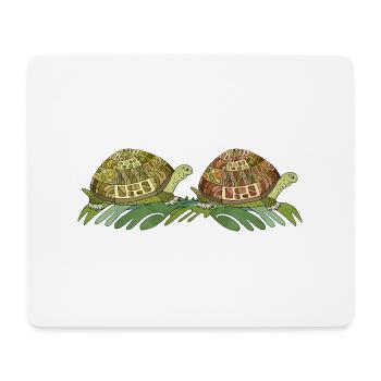 Turtles - Mouse Pad (horizontal) - white - Front