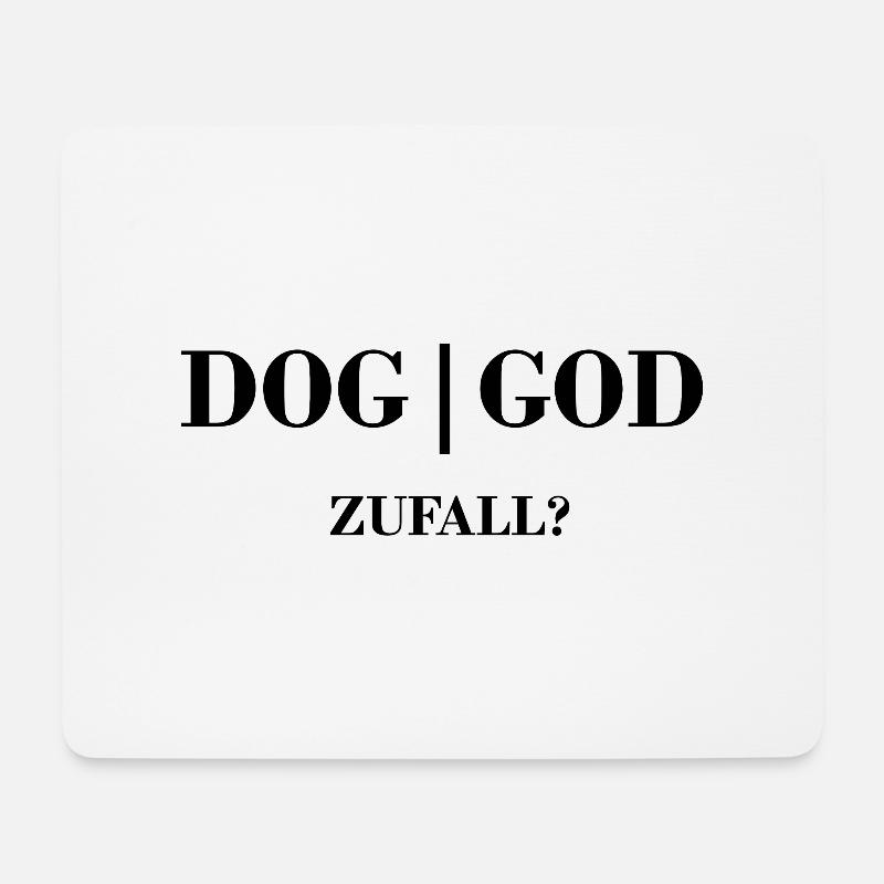 Hund Dog - Mousepad (Querformat) - Weiß