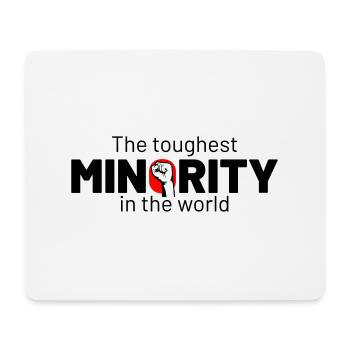 the toughest minority fist - Mousepad (Querformat) - Weiß - Vorne