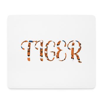 Tiger Schrift - Mousepad (Querformat) - Weiß - Vorne