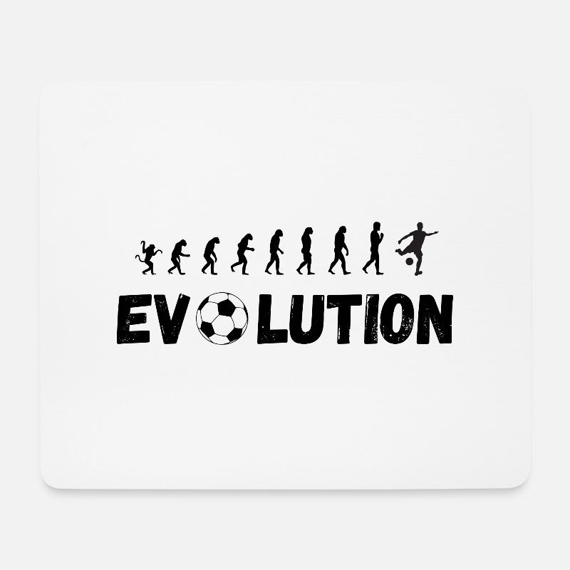 Evolution de l'homme - Tapis de souris (format paysage) - blanc
