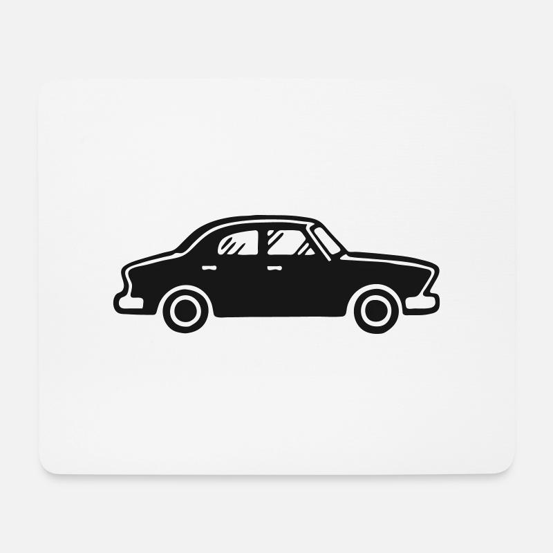 Car Side - Mouse Pad (horizontal) - white