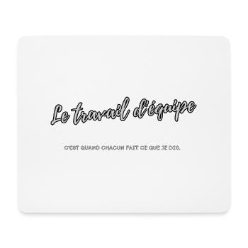 Gemeinschaftsarbeit - Mousepad (Querformat) - Weiß - Vorne