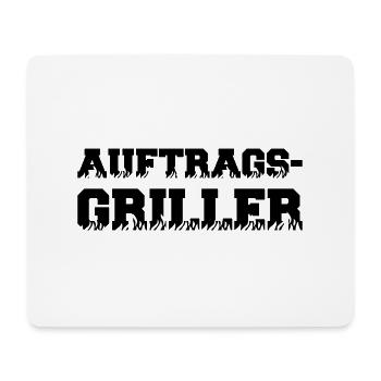 auftrags griller - Mousepad (Querformat) - Weiß - Vorne