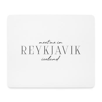 Reykjavik, Iceland Style Design T-Shirt - Mouse Pad (horizontal) - white - Front