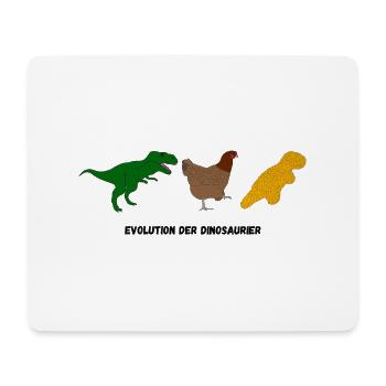 Evolution of dinosaurs - Mouse Pad (horizontal) - white - Front