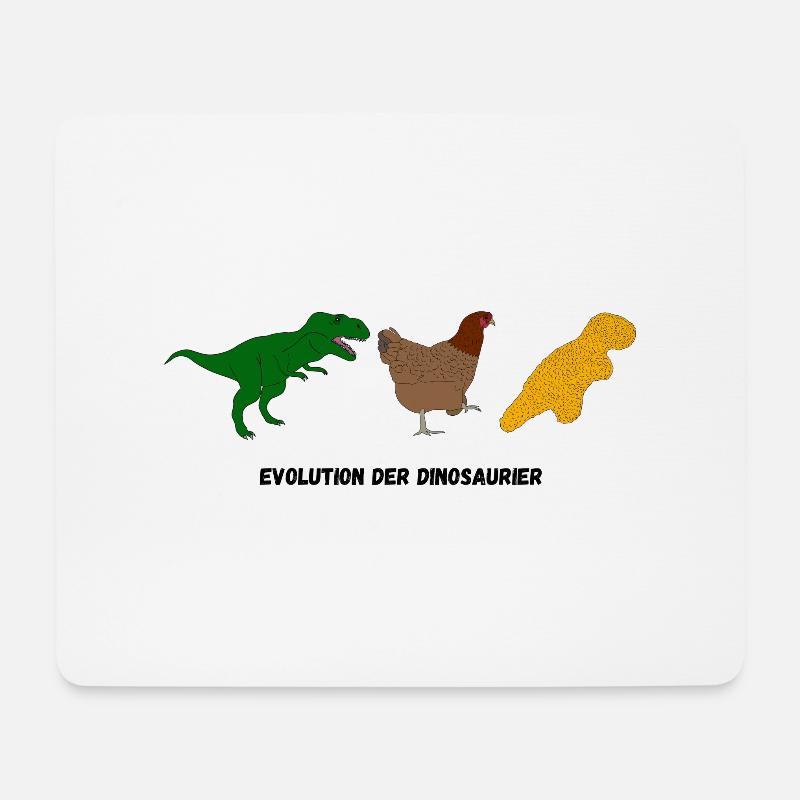 Evolution of dinosaurs - Mouse Pad (horizontal) - white