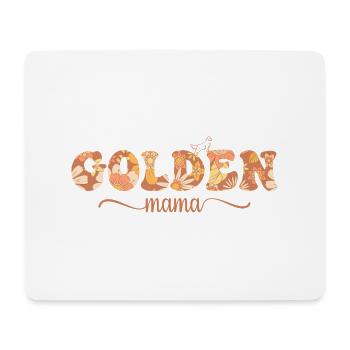 Retro Golden Mama Sweatshirt for Dog Mom - Mouse Pad (horizontal) - white - Front
