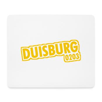 Duisbourg - 0203 - Indicatif téléphonique - NRW - Ruhrpott - Tapis de souris (format paysage) - blanc - Devant