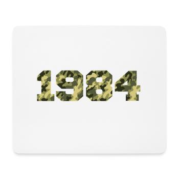 Cadeau d’anniversaire 1984 Vintage 1984 Army - Tapis de souris (format paysage) - blanc - Devant
