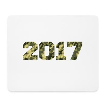Cadeau Anniversaire 2017 Millésime 2017 Armée - Tapis de souris (format paysage) - blanc - Devant
