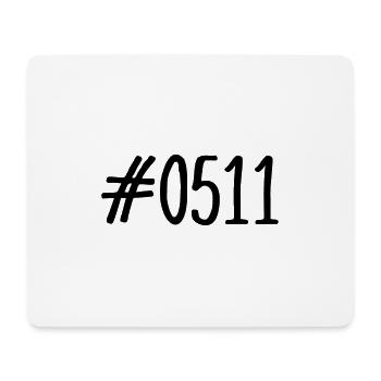 #0511 - 0511 - Vorwahl Hannover - Telefon - Mousepad (Querformat) - Weiß - Vorne