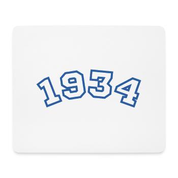 1934 bleu sport - Tapis de souris (format paysage) - blanc - Devant