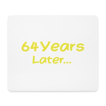 64 Years Later Funny Birthday Gifts, 64th Birthday - Tapis de souris (format paysage) - blanc - Devant