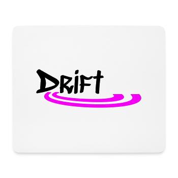 Street Drift (Dark Font/Light Background) - Mouse Pad (horizontal) - white - Front