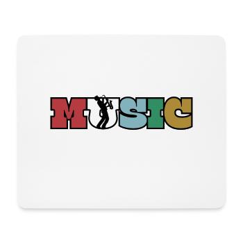 Music Harnony - Mousepad (Querformat) - Weiß - Vorne