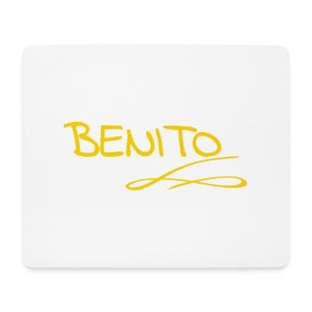 Vorname Benito - Mousepad (Querformat) - Weiß - Vorne